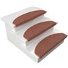 Floordirekt 1 tappetino per gradini interni per scale, tappeto per scale, tappeto autoadesivo, per gradini, protezione scale, tappeto per gradini (Londra, Terra, 65 x 23 cm, semicircolare)