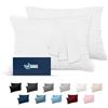 Dreamzie - Federa Cuscino 40x80 cm - Set da 2 - Microfibra - Bianco | Certificato Oeko-Tex · Morbida · Resistente · Traspirante · Lavabile · Ideale per cuscino da Divano e Letto