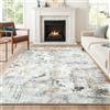 Terven tappeto salotto antiscivolo lavabile moderno, 120x180 cm, Oro grigio | morbido con pelo corto, pieghevole, spesso antigraffio, grande tappeto astratto da interno, per cucina, camera, antimacchia