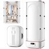 Generic Portable Steam Dryer, Automatic Ironing Machine, 800 W Steam to eliminate creases and odours, 900 W steam, 800 W drying, 22 lb capacity, remote control, timer
