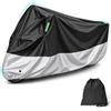 Torven Telo Coprimoto da Esterno, Telo Moto per Esterno Impermeabile, Copri Antigrandine Universale per Scooter Motorino Ciclomotori Motocicletta Stradale Motocross 245 * 105 * 125cm (XXL)