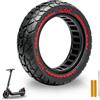 LEFELWEL 60/70-6.5 Pneumatici solidi, 10 x 2,50 Pneumatici in gomma piena, Pneumatici fuoristrada per Ninebot Max G30/G30 D2/F2 Pro D/Xiaomi 5/5 Pro/5 Max E Scooter, pneumatici sostitutivi da 10 pollici