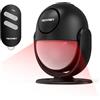 TECKNET Allarme Casa Senza Fili, Sensore di Movimento con Telecomando, 125 dB, portata di rilevamento di 120°, Allarme Perimetrale Esterno Antifurto per Casa, Appartamento, Negozi, Garage, Ufficio