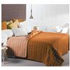Caleffi TRAPUNTINO COPRILETTO Trapuntato Modern Letto 1 Piazza E Mezza Microfibra (Arancio)