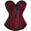 RAOKENSU Corsetto da donna, gotico, vintage, sexy, a tutto il seno, per costume di Halloween, corsetto con lacci e spalline rimovibili, stile vittoriano, retrò, corsetto snellente