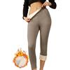 Onsoyours Leggins Pile Donna Invernali Termici Leggins Felpati Vita Alta Leggings Foderati in Pile Pantaloni Caldi con Tasche
