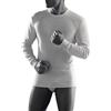 CAGI 3 t-Shirt Uomo Mezza Lunga con Polsi Cotone Felpato Girocollo Bianco Art.1320