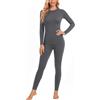 Ekouaer Set Intimo Termico da Donna Leggero e Aderente | Maglia a Maniche Lunghe, Leggings, Girocollo, Stretch in 4 Direzioni, Cuciture Lisce