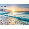 DAERLE 5D Spiaggia Diamond Painting Kit Completo, Pittura Diamante Tramonto sul Mare per Bambini DIY Strass Ricamo a Punto Croce Decorazione per Casa 40x30cm