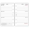 Agendepoint.it Ricambio Agenda Organizer Settimanale per Adulti, Formato 7x12 cm, Carta 90gr Bianca, Bilingua Italiano e Inglese, Compatibile con Organizer Standard