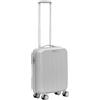 RONCATO R Roncato Trolley Rigido Medio Valigia Serie Flight in ABS, 55 cm, Colore Argento