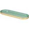 Rayher Vassoio metallo deco, in lungo, eucalipto, 28x10x1,5cm, bicolore, con pads gommapiu, 46802502