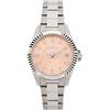 Breil, Collezione Théa, Orologio Donna Solo Tempo in Acciaio Lucido, Quadrante con Effetto Sunray, Indici con Cristalli, Bracciale a Tre Maglie, Chiusura Pieghevole Satinata, WR 3 ATM, Cassa 32 mm