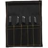 UKCOCO 10 pezzi Set Scalpelli Neri in Acciaio al Carbonio, 16x18x0,5cm | Utensili Portatili per Timbri in Pietra e Piccoli Lavori Decorativi, Custodia Rigida, Uso Hobbistico Quotidiano