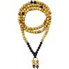 Samsara collana tibetana Palo Santo e onice - mala tibetano con 108 grani