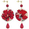 IN LEBOLE Lebole Orecchini Donna Pendenti in Ottone Oro con Pietre Naturali | Gioielli Artigianali Made in Italy, Regalo Donna dal Design Esclusivo