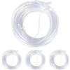 YHNDECO YYTECH - 4 occhiali da naso per ossigeno, tubo per ossigeno, 10 m | Avvolgitore per tubo di ossigeno, connettore universale per adulti, in plastica morbida