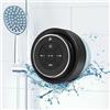 LTPRTZ Altoparlante Bluetooth per doccia wireless - Altoparlante portatile - Ascolto della musica - Resistente all'acqua (IPX7) - Autonomia di 12 ore - Argento