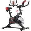 MH Handel GmbH Cyclette da Casa con Resistenza Regolabile, Monitor LCD, Sensore Battito Cardiaco e Volano 6kg, Max.100kg