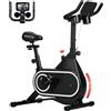 MH Handel GmbH Cyclette Magnetica con Volano da 4kg, Manubrio e Sellino Regolabili