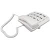 LTPRTZ Telefono Vaste - Telefono per anziani, telefono da tavolo - Facile da usare - Tasti grandi - Dimensioni: 21 x 20 x 7 cm - Bianco