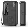 Lustrens Radio AM/FM portatile, mini-radio compatta