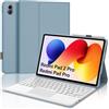 FOGARI Tastiera con touchpad per Xiaomi Redmi Pad 2 Pro 12,1 2025 5G/Poco Pad M1 | Tastiera magnetica rimovibile Bluetooth con trackpad per Redmi Pad 2 Pro/Redmi Pad Pro/Xiaomi Poco Pad, blu smog