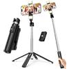 VigorLife Bastone Selfie Treppiede per Smartphone con 2 Luci di Riempimento, 104cm Selfie Stick Treppiede Portatile Estensibile con Telecomando Wireless Supporto Telefono Compatibile con iPhone Samsung