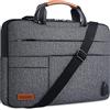 DOMISO Borsa Porta PC 15.6-16 Pollici Custodia Computer Resistente all'Acqua con Ricarica USB, Compatibile con MacBook Pro 16, Dell XPS 16, HP Envy 15, Lenovo IdeaPad 5 Flex 5, Cerniera Nera