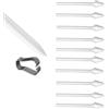 Generic Punte di ricambio per penna Galaxy Tab S11 Ultra S compatibili con Samsung Galaxy Tab S11/S11 Ultra Stylus S Pen punte di ricambio/pennini con strumenti (10 pezzi)