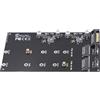 Cablecc Dual SFF-8612 SFF-8611 Oculink a M-Key NVME M.2 NGFF PCIe SSD 2280 22110mm Adattatore per scheda madre