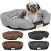 KING DOG Letto per Cani Grande Taglia L 100x75 cm | Cuscino per Cani Impermeabile | Divano per Cani Adatto al Lavaggio | Cuccia Cane Interno | Brandina per Cani Grigio