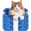 NUTKIT 3 Pezzi Sacchetti Lettiera Gatto per Litter Locker, Anti-Odore & Antibatterici, Sacchetti Pannolini in Materiale EVOH a 7 Strati, Ricarica Compatibile con Litter Genie LittyCat - Blu