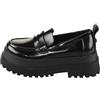 Buffalo Scarpe basse classiche da donna Pluto Loafer 1624086 Nero