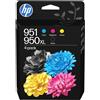 HP Cartucce HP C3WK1AE 950XL / 951 Nero / Ciano / Magenta / Giallo Kit 4 pezzi