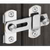 Litensh Serratura scorrevole per porta di fienile, in acciaio inox, chiusura a scatto per cancello, serratura di sicurezza per porta finestra, armadietto del vino, bagno, esterno, garage