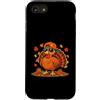 Thanksgiving Turkey Cool Fall Autumn Lea Custodia per iPhone SE (2020) / 7/8 Thanksgiving Turkey Fall Men Women Kids Funny Turkey Day Tee