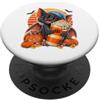 Nightshift Medwear Halloween pipistrello medico con caffè per medici stanchi PopSockets PopGrip Adesivo
