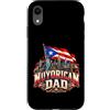 Boricua Father NYC Skyline Brooklyn Brid Custodia per iPhone XR Nuyorican Dad Statua della Libertà bandiera portoricana grafica