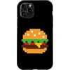 Retro 8-bit Gamers Tees Custodia per iPhone 11 Pro Pixel Hamburger 80s Videogioco Halloween Costume