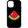 Retro 8-bit Gamers Tees Custodia per iPhone 12/12 Pro Pixel Watermelon 80s - Costume di Halloween per videogiochi