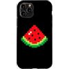 Retro 8-bit Gamers Tees Custodia per iPhone 11 Pro Pixel Watermelon 80s - Costume di Halloween per videogiochi