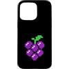 Retro 8-bit Gamers Tees Custodia per iPhone 15 Pro Max Pixel Grapes 80s - Costume di Halloween per videogiochi