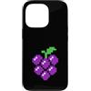 Retro 8-bit Gamers Tees Custodia per iPhone 13 Pro Pixel Grapes 80s - Costume di Halloween per videogiochi