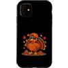 Thanksgiving Turkey Cool Fall Autumn Lea Custodia per iPhone 11 Thanksgiving Turkey Fall Men Women Kids Funny Turkey Day Tee