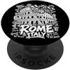 Bahaa's Tee Roma Italia Colosseo Vintage Sketch Art Viaggi Italiani PopSockets PopGrip Adesivo