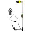 FACAIIO Allarme di morso di pesca notturna con testa colorata 1pc | Testa LED per visibilità notturna, corpo in acciaio inox, lunghezza 31 cm, si adatta alla maggior parte delle canne