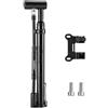 EasyByMall Pompa per bici in lega di alluminio 120PSI per alluminio resistente con | Pressione 120 psi, manometro preciso, leva con impugnatura a T, base a terra, gonfiaggio rapido
