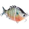 Gvblkq Esche Per Lucioperca Colorati Artificiali Multi Snodati Swimbaits da Pesca | Artificiali Per Pesci Kit accessori, crankbait duro da immersione, esca per black bass, trota, luccio, lucioperca