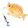 CAXIWER Crankbaits da Pesca Colorati Artificiali Multi Snodati Swimbaits da Pesca | Swimbaits per Pesci Artificiali Per Pesce Gatto E Trota, Attrezzatura Da Acque Interne, Accessori Bass, Affondamento Len
